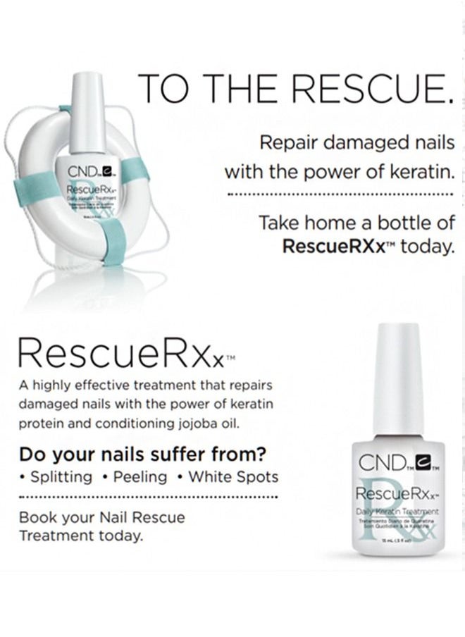 CND - CND RescueRxx ​Daily Keratin Treatment 15 ml - Image 1