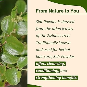 minature مسحوق أوراق السدر الطازجة من مي ناتشر 227 جرام 8 أونصات منظف طبيعي عميق ومرطب للأعشاب للعناية بالشعر مصدر نباتي للمخاط والصابونين - Image 3