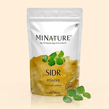 minature مسحوق أوراق السدر الطازجة من مي ناتشر 227 جرام 8 أونصات منظف طبيعي عميق ومرطب للأعشاب للعناية بالشعر مصدر نباتي للمخاط والصابونين - Image 2