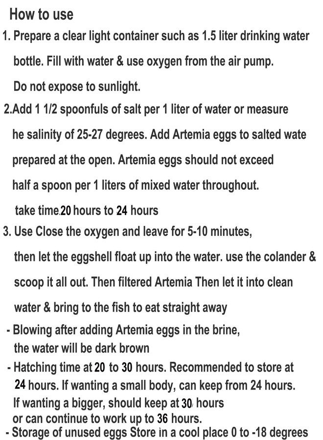 HULX Clione SuperP1 50 g. (Premium Grade) Artemia Cysts Brine Shrimp Eggs Fish Food 95% Plus Hatch Rate in 24-32 Hour, Fresh Stock Tested, for All Tropical Fish Goldfish KOI Baby Fry Fish Guppy Betta Fish - Image 4