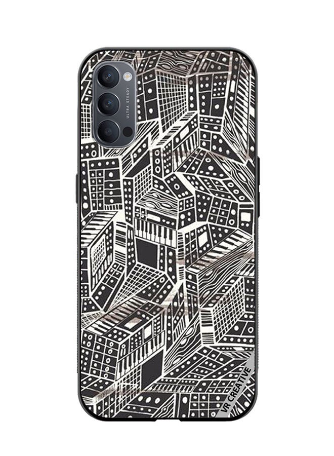 VR CREATIVE Protective Case Cover For Oppo Reno4 Pro 5G Layer Design Multicolour - Image 1