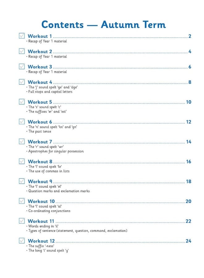 Coordination Group Publications Ltd (CGP) KS1 English 10-Minute Weekly Workouts - Year 2 - Image 3