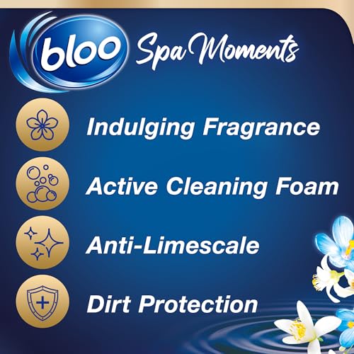 Bloo Spa Moments Vitality Toilet Rim Block, Premium Toilet Cleaner with Essential Oils, Toilet bowl freshener with Relaxing and Long-Lasting Scent – 1 x Toilet Block. - Image 3