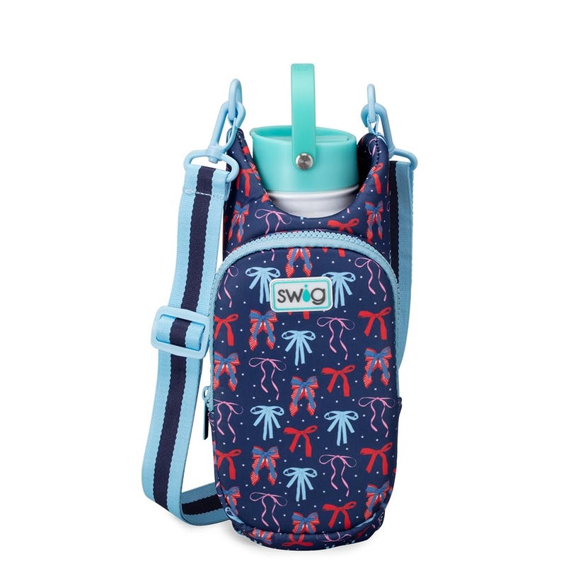 Swig Life Water Bottle Sling Bag Water Bottle Holder with Adjustable Strap Bottles Carrier Bag with Zippered Phone Pocket Holds 36oz Bottles Bottle Accessories Miss Independence - Image 2