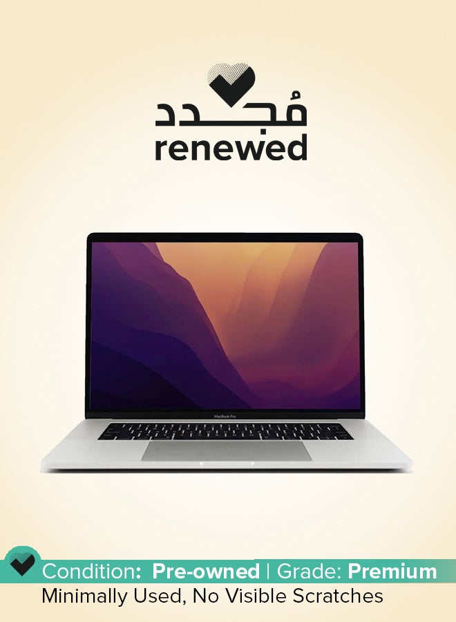 ابل  تم تجديده - كمبيوتر محمول Macbook Pro A1990 (2019) بشاشة مقاس 15.4 بوصة، ومعالج Intel Core i7/الجيل التاسع/ذاكرة وصول عشوائي سعة 16 جيجابايت/محرك أقراص SSD سعة 512 جيجابايت/بطاقة رسومات AMD Radeon Pro سعة 4 جيجابايت - Image 1