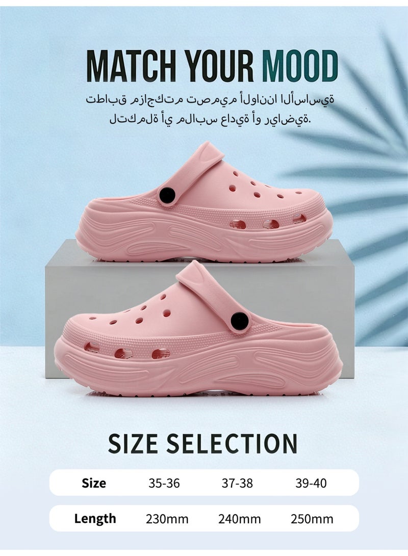 GUOLUOFEI Clogs for Women Adult Thick Sole Cushioned Garden Shoes Slippers - Image 4