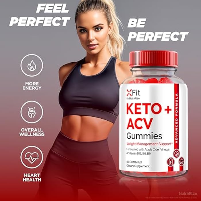 NutraRize Xfit Keto Gummies for Weight Loss, Official X Fit Keto+ACV Gummies, All-Natural Apple Cider Vinegar 1000MG, Premium Gummy for Health and Fitness, Gomitas Review (60 Gummies) - Image 4