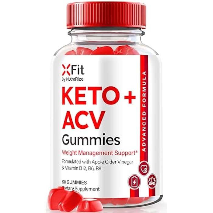 NutraRize Xfit Keto Gummies for Weight Loss, Official X Fit Keto+ACV Gummies, All-Natural Apple Cider Vinegar 1000MG, Premium Gummy for Health and Fitness, Gomitas Review (60 Gummies) - Image 1