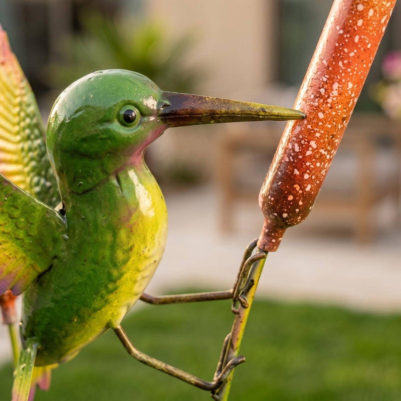 Pan Home Hummingbird Feeding Garden Stake - Green - 223SGG9900045 - Image 2