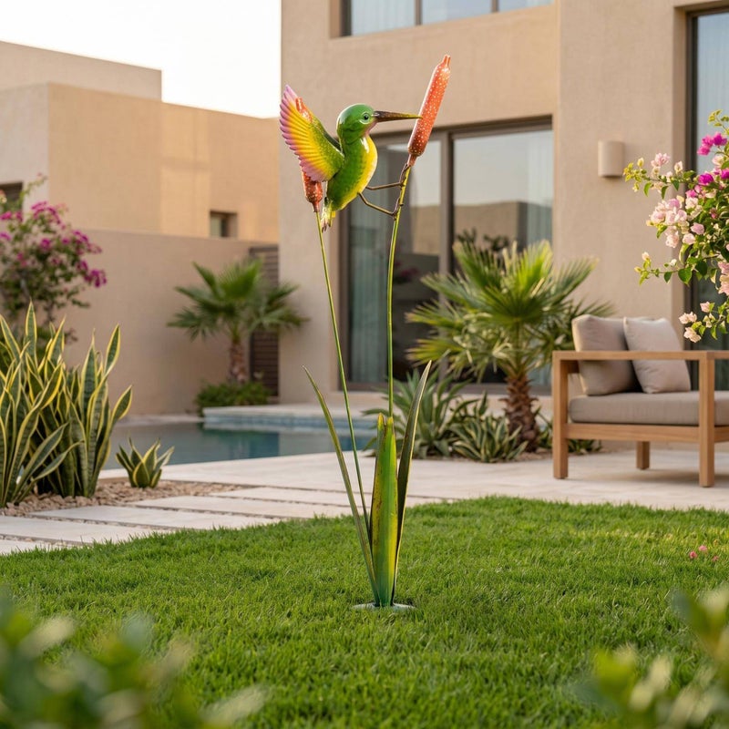 Pan Home Hummingbird Feeding Garden Stake - Green - 223SGG9900045 - Image 1