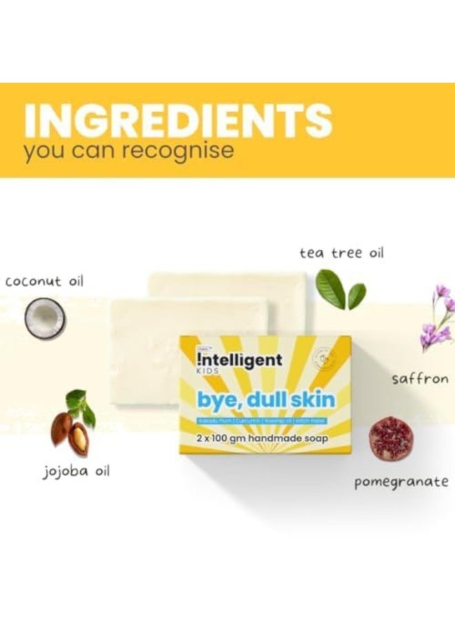 Tuco Kids Handmade Soap (75gx3) & Saffron Face Cream & Sunscreen (50g), Everyday Use for Ages 3+ Kids, Paraben & Sulphate Free - (Pack of 4) - Image 3