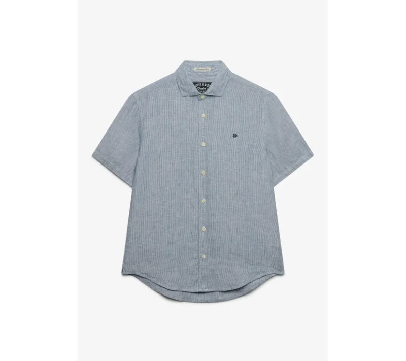 سوبر دراي Riviera Short Sleeve Linen Shirt