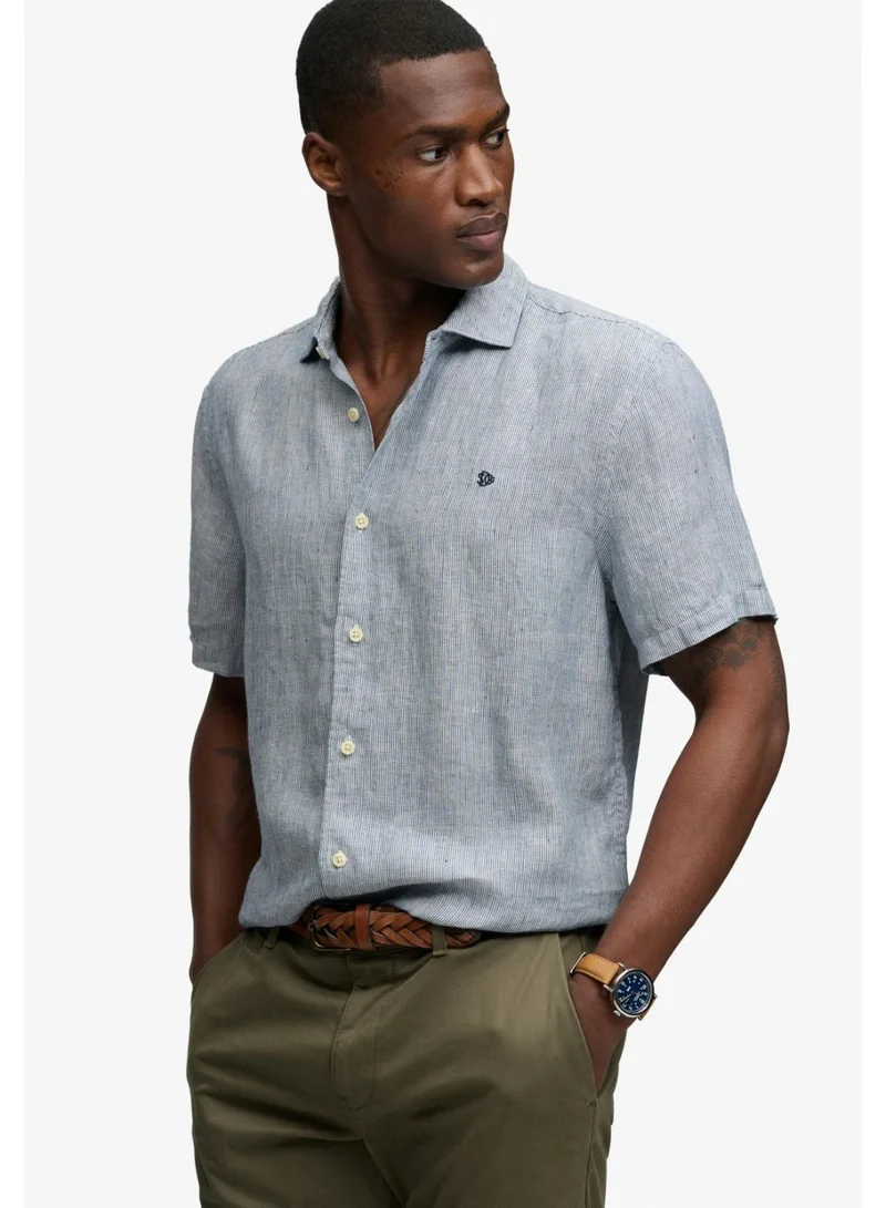 Superdry  Riviera Short Sleeve Linen Shirt for Men | Best Price UAE
