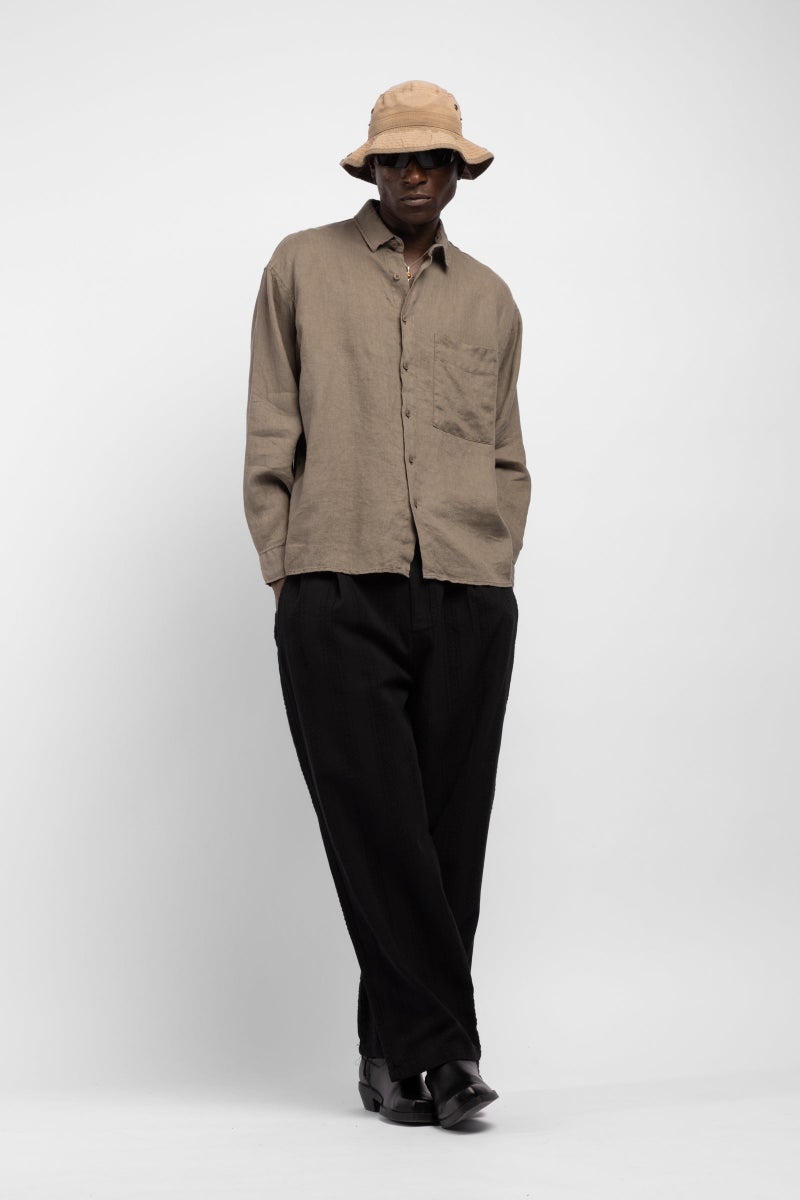 Catch Linen Shirt with Pockets - Image 1