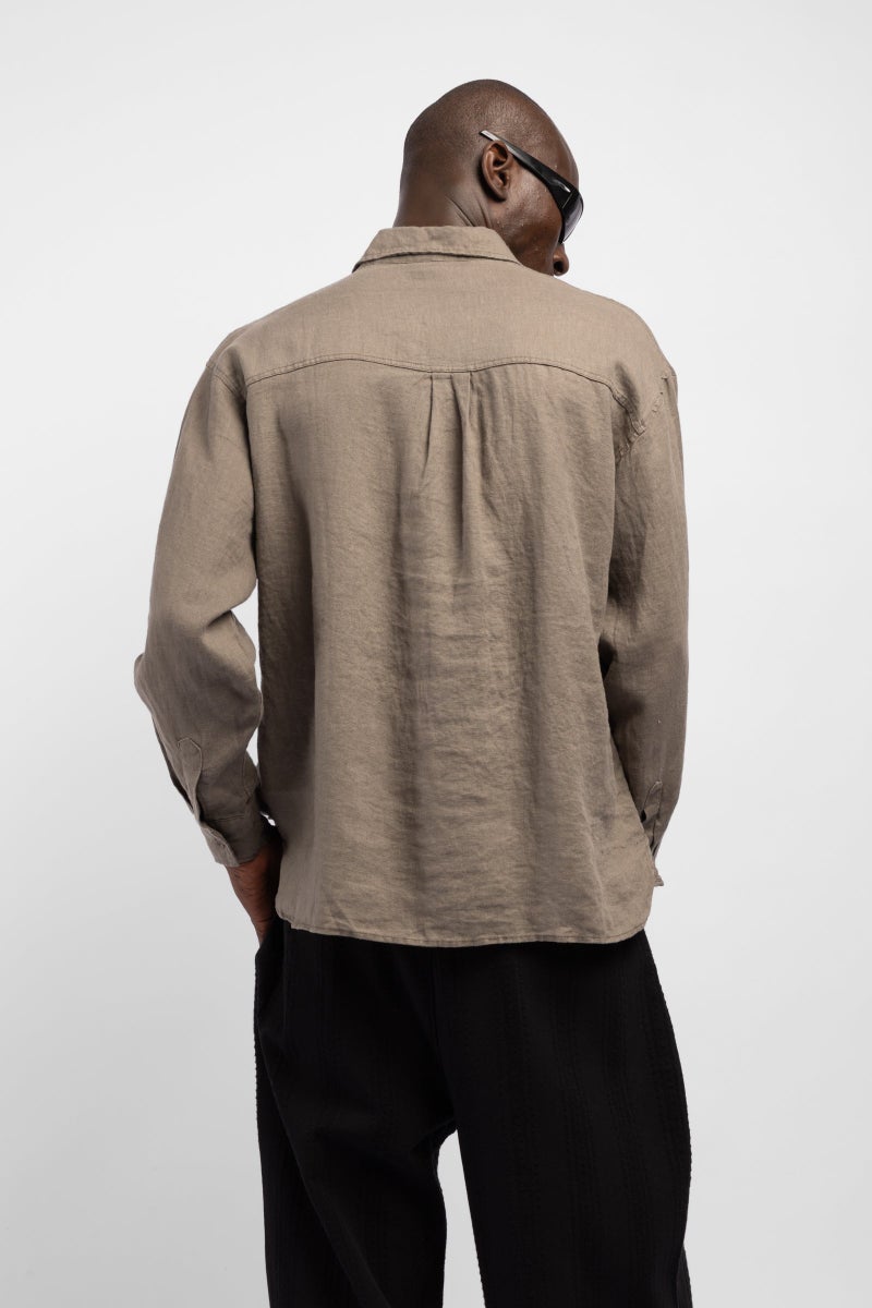 Catch Linen Shirt with Pockets - Image 4