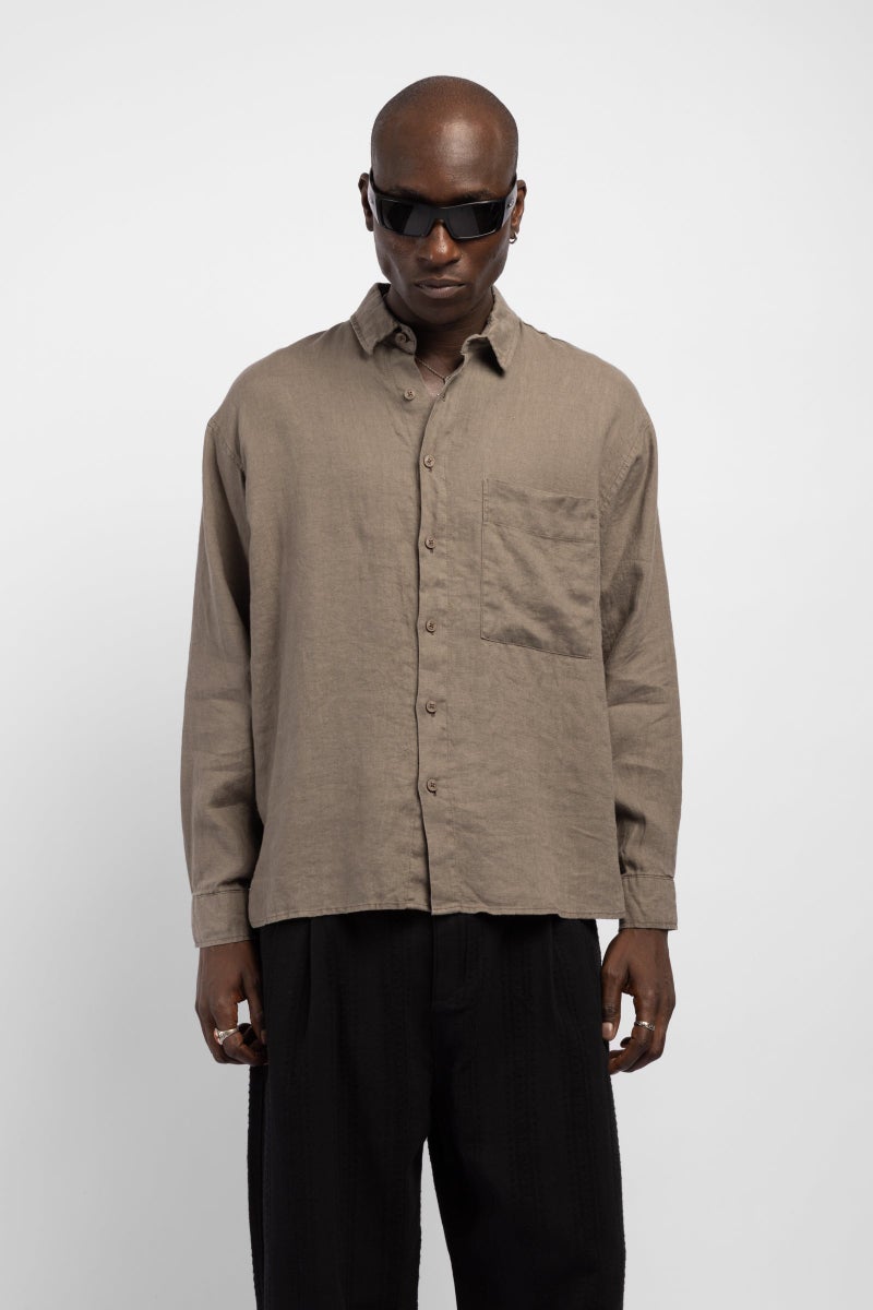 Catch Linen Shirt with Pockets - Image 2