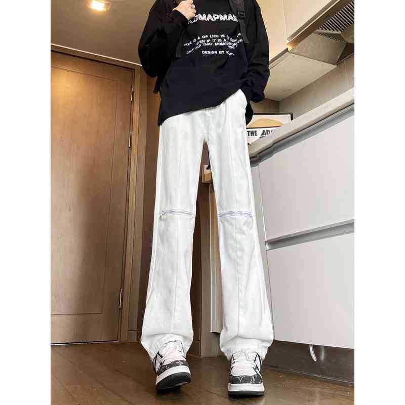 Unisex Classic Denim Jeans Loose Fit Daily Outdoor Wear - Image 1