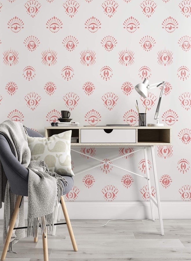 Stencil Revolution Evil Eyes Pattern Wall Stencil - Wall Stencil, Eyes Stencil, Bohoemian Style, Living Room Stencils - Wall Stencils for DIY Home Decor Projects - Image 4