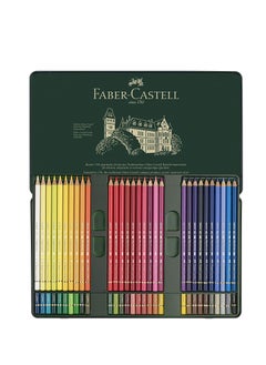 FABER-CASTELL Faber Castell Polychromos Artists Color Pencils 60 Color In A Flat Metal Tin, ASSORTED, 110060, Tin Of 60  - Image 3