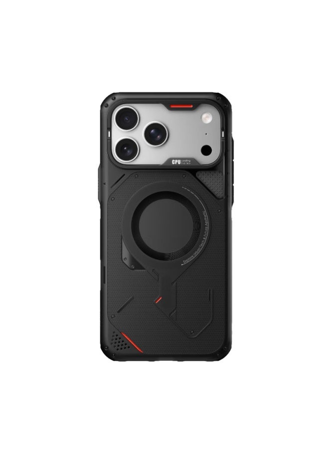 Aulumu [new Product] Compatible With Apple Iphone 17 Pro, Full Protection Shockproof Magnetic Heat Dissipation Phone Case, Magsafe Compatible Protective Case, Semi-transparent Gray - Image 4
