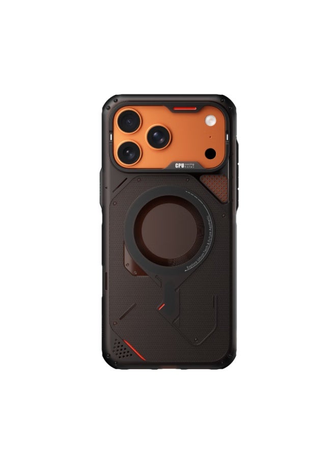 Aulumu [new Product] Compatible With Apple Iphone 17 Pro, Full Protection Shockproof Magnetic Heat Dissipation Phone Case, Magsafe Compatible Protective Case, Semi-transparent Gray - Image 2
