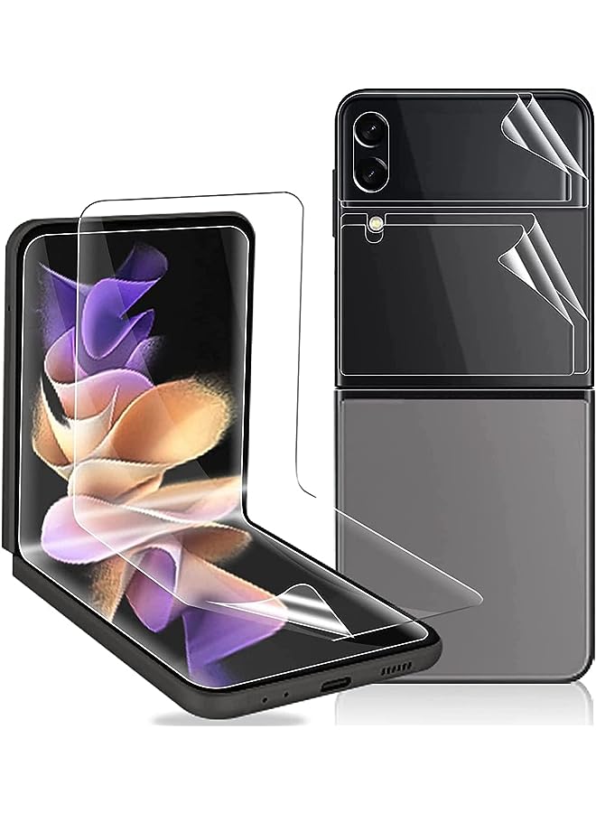IAF Galaxy Z Flip 3 5G Screen Protector, [2SET 6PCS] HD Camera Lens Protector + Inner Screen TPU Soft Film + Back Cover Flexible Screen Protector for Samsung Galaxy Z Flip 3 5G[Bubble Free] 