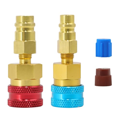 SUREPHON R1234YF Adapter R1234yf to R134a Quick Coupler High Low Side Conversion Kit for Car Auto AC Charging R1234yf Refrigerant Air Conditioning System Hose Fitting - Image 1