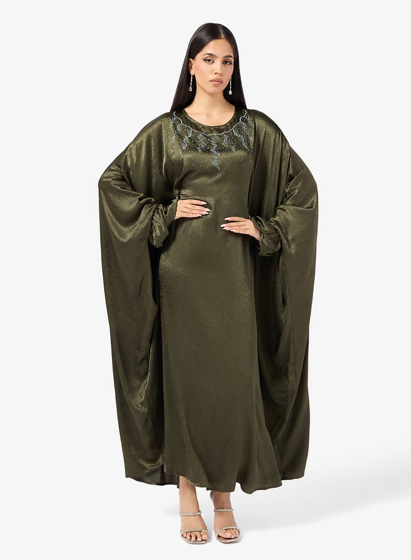 Khizana Embellished Kaftan - Image 4