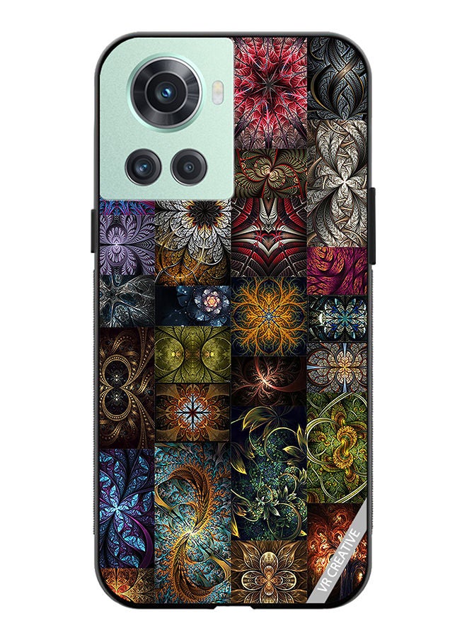 VR CREATIVE Protective Case Cover For OnePlus 10R 30 Mind Blowing Pieces Of Algorithmic Fractal Art Design Multicolour - Image 1