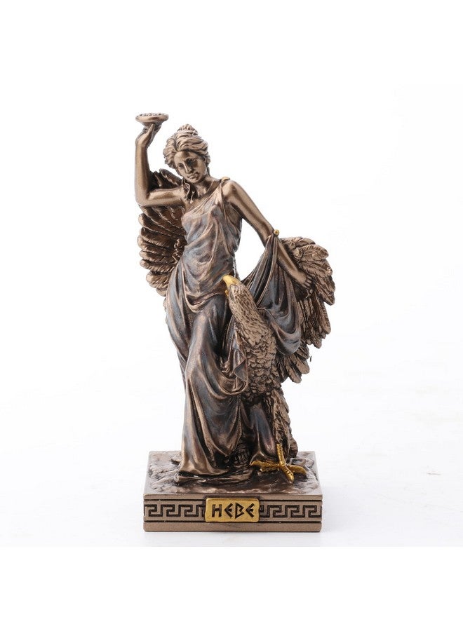 Veronese Design 3 1/2 Inch Hebe Greek Goddess of Youth Resin Miniature Figurine Hand Painted Bronze Finish - Image 1