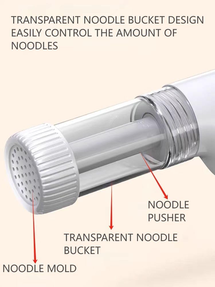 Mugath Handheld Electric Noodle Machine Portable Italian Noodle Making Machine with Mold and Cutting Tools 6in1 Cordless Noodle Machine Automatic Dough Pressing Machine - Image 3
