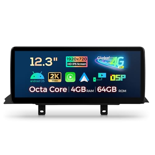 XTRONS 123 Inch Android 14 Car Stereo for BMW F30F31F32F33F34F35F36 20132016 NBT iDrive 40 IPS Touch Screen 464GB Global 4G Car Radio GPS Navigation Support Wireless Car Play Android Auto - Image 1