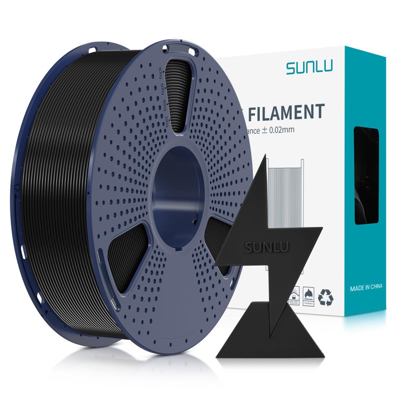 SUNLU High Speed PLA Filament 1.75mm, 30mm/s - 600mm/s Print Range, High Flow Speedy 3D Printer PLA Filament, Designed for Fast Printing, Neatly Wound, Dimensional Accuracy +/- 0.02mm, 1KG Black - Image 1