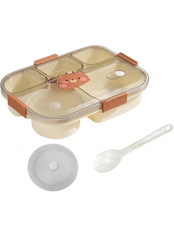 TYCOM Lunch Box for Kid, Bento Box Children, School Children's Lunch Box with Compartments, Leak-proof Lunch Box for Girls and Boys, Snack Box - Image 1