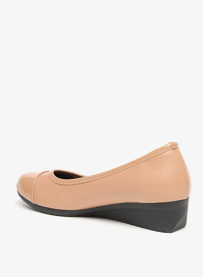 Flora Bella By Shoexpress Womens Solid Slip-On Shoes With Wedge Heels