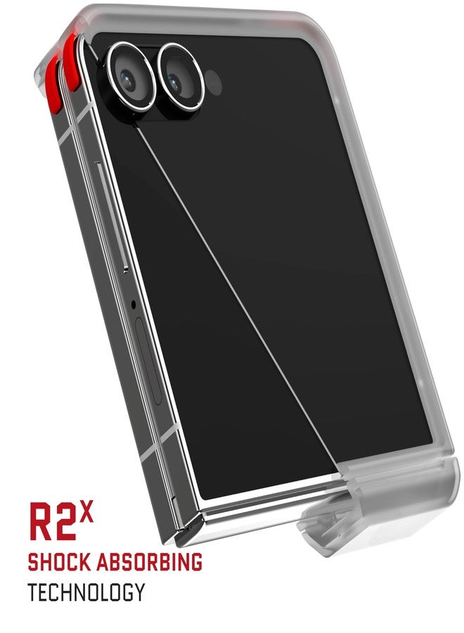 جوستك جراب Ghostek Covert Clear لهاتف Galaxy Z Flip 7 مزود بحامل مدمج وMagSafe وحماية كاملة للمفصلة مصمم لهاتف Samsung Galaxy Flip7 (6.9 بوصة) 2025 (شفاف) - Image 4