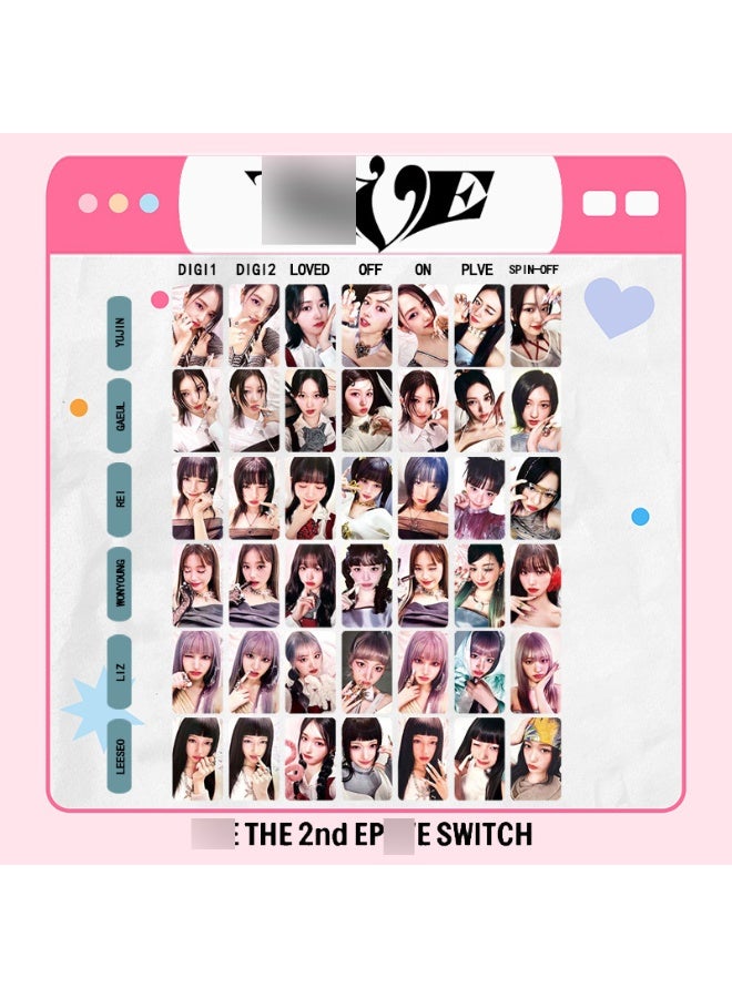 NIBEMINENT 7 Pcs Kpop IVE - YUJIN IVE SWITCH Lomo Cards Card For Fans Collection Gifts - Image 2