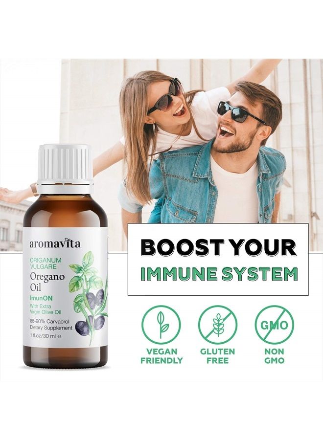 Aromavita , ImunON Greek Oregano Oil - Essential Oil Oregano Containing Over 86-90% Carvacrol - Natural, Vegan Friendly Oregano Oil Dietary Supplement - Image 5