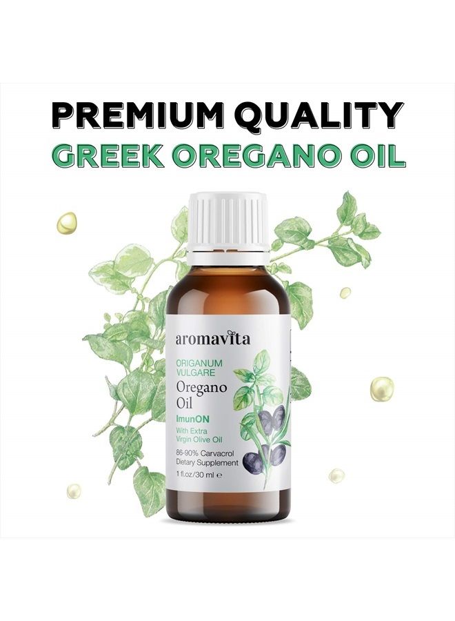 Aromavita , ImunON Greek Oregano Oil - Essential Oil Oregano Containing Over 86-90% Carvacrol - Natural, Vegan Friendly Oregano Oil Dietary Supplement - Image 3