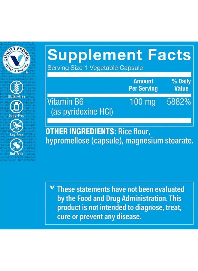 The Vitamin Shoppe B6 100MG (300 Capsules) by The Vitamin Shoppe - Image 3