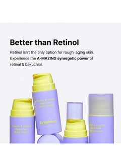 By Wishtrend BY WISHTREND] Vitamin A-mazing Bakuchiol Retinal Night Cream, Korean Retinol Alternative, Slow Aging, Skin Smoothing, Pore Refining, Anti-Wrinkle, Sensitive skin 1.05 oz  - Image 2