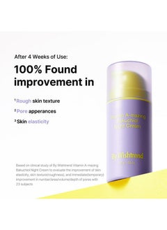 By Wishtrend BY WISHTREND] Vitamin A-mazing Bakuchiol Retinal Night Cream, Korean Retinol Alternative, Slow Aging, Skin Smoothing, Pore Refining, Anti-Wrinkle, Sensitive skin 1.05 oz  - Image 5