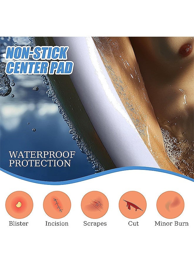 إم إكس إن ضمادة طويلة مقاومة للماء مكونة من 7 قطع، واقيات ندبات الاستحمام، ضمادات غسيل الكلى البريتوني، غطاء الجروح، ضمادة واقية - Image 4