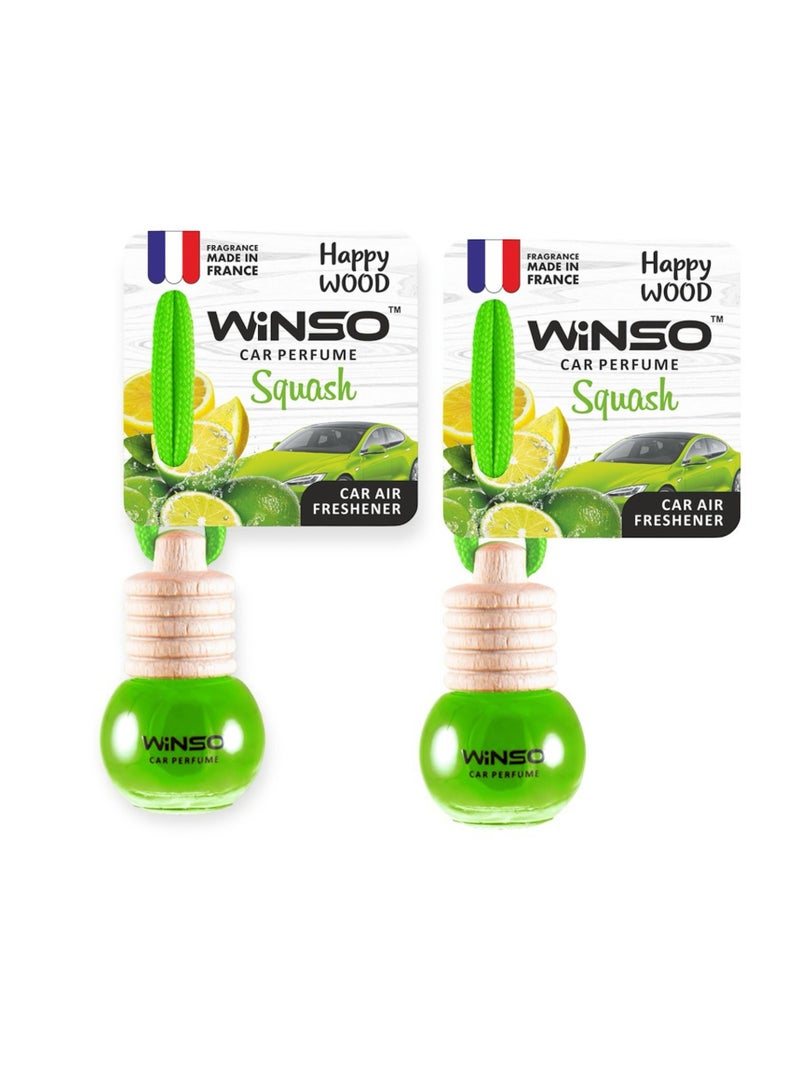 وينسو معطر جو فاخر – عطر Happy Wood Squash ذو رائحة غريبة وساحرة. العطر مصنوع في فرنسا C160 (عبوة من قطعتين) - Image 1