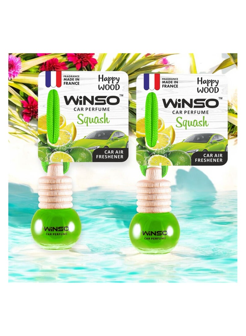 وينسو معطر جو فاخر – عطر Happy Wood Squash ذو رائحة غريبة وساحرة. العطر مصنوع في فرنسا C160 (عبوة من قطعتين) - Image 2