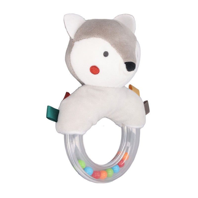 Soft Plush Baby Rattle Ring: 0-1 Year Old Size, Soft And Safe, Easy Grip - Animal Shape Sensory Toy For Newborn Infant Developmental Play - Image 5