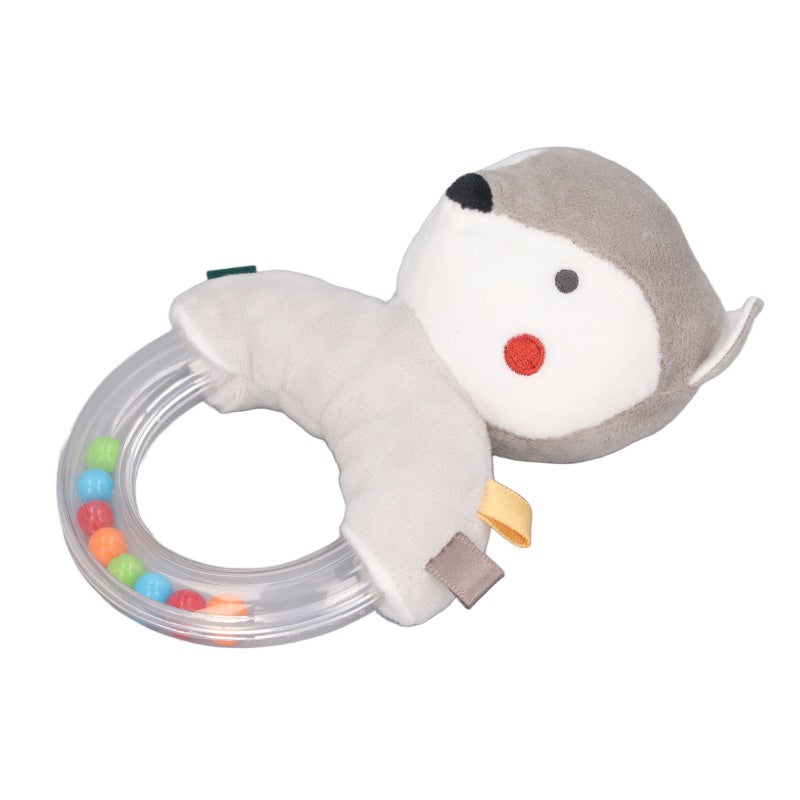 Soft Plush Baby Rattle Ring: 0-1 Year Old Size, Soft And Safe, Easy Grip - Animal Shape Sensory Toy For Newborn Infant Developmental Play - Image 2