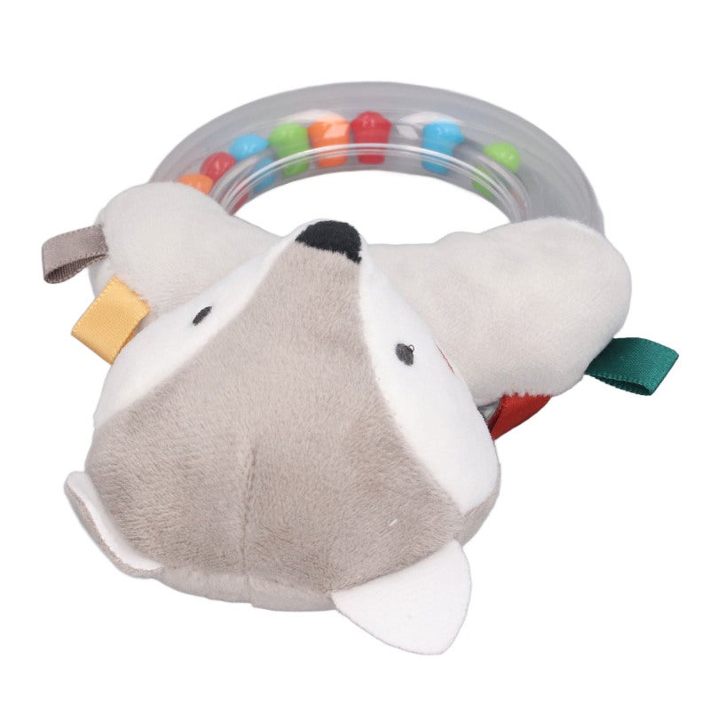 Soft Plush Baby Rattle Ring: 0-1 Year Old Size, Soft And Safe, Easy Grip - Animal Shape Sensory Toy For Newborn Infant Developmental Play - Image 4