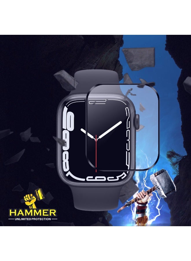 هامر لاصقة حماية الشاشة هامر لساعة أبل سيريس 4 مقاس 40 مم سهل التركيب ثلاثية الأبعاد من الزجاج المقوى لساعة  شفاف - Image 2