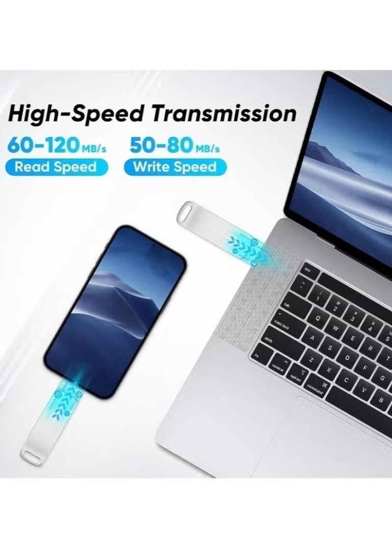 ULIOVA فلاش ذاكرة سعة 2 تيرابايت مزدوج الواجهة Type‑C + USB‑A لالهواتف والحواسيب والسيارات والأجهزة الأندرويد واللابتوب - Image 2